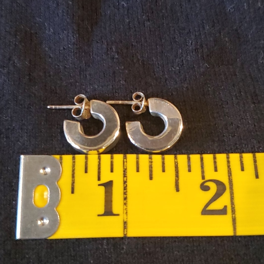 Sterling Silver Huggie Hoop Earrings